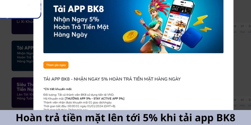 Vô vàn khuyến mãi BK8 mà hội viên không nên bỏ lỡ 